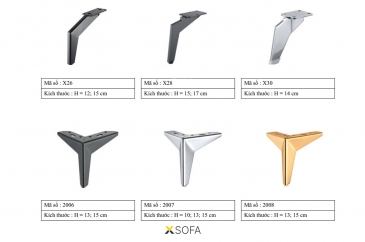 Các mẫu chân ghế sofa phổ biến nhất hiện nay