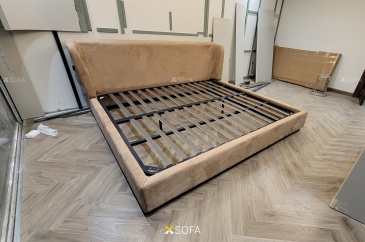Giường ngủ bọc da nỉ COZY 02