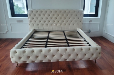Giường ngủ bọc da nỉ COZY 04
