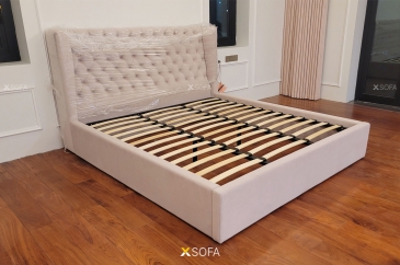 Giường ngủ bọc da nỉ COZY 05