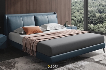 Giường ngủ bọc da nỉ COZY 08