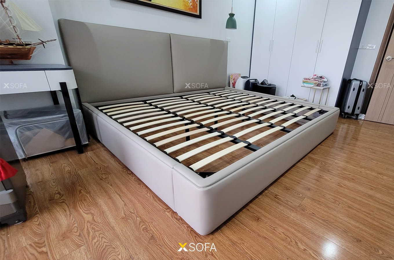 giường da cozy 12 cấu trúc liền khối