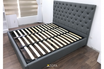 Giường ngủ bọc da nỉ COZY 19