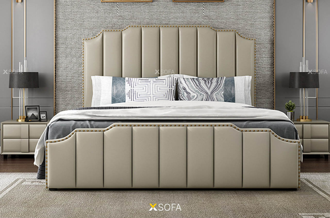giường da cozy 26 bảo quản dễ dàng
