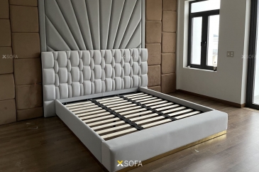 Giường ngủ bọc da nỉ COZY 61