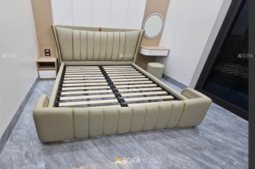 Giường ngủ bọc da nỉ COZY 68