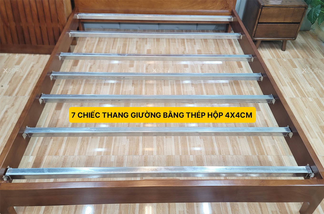 giường có 7 thang bằng thép hộp siêu chắc