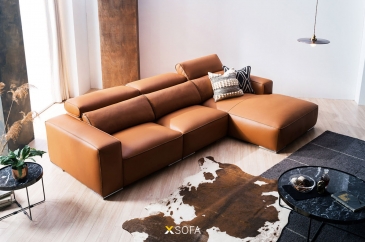 Ghế sofa góc Casa G62 kích thước 2,6 x 1,7m, tựa đầu gật gù