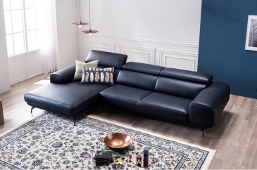 Ghế sofa góc Cris G51 kích thước 2,7 x 1,7m, tựa đầu gật gù
