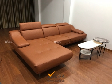 Ảnh thực tế bộ sofa góc G9 đến nhà anh Giang ở Giáp Bát, Hà Nội
