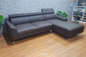 Ghế sofa góc Melis G63 kích thước 2,6 x 1,7m, tựa đầu gật gù