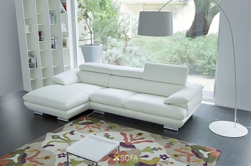 Ghế sofa góc Zio G60 kích thước 2,7 x 1,7m, tựa đầu gật gù