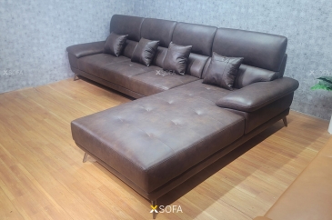 Ghế sofa góc Zio G79 kích thước 3,2 x 2m bọc da bò 100%
