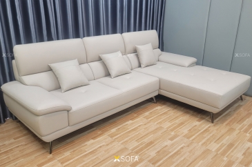 Ghế sofa góc Zio G79 kích thước 2,7 x 1,8m, bọc da chống vết bẩn