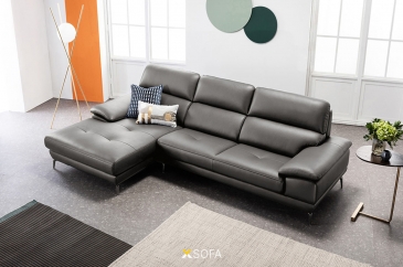 Ghế sofa góc Zio G79 kích thước 2,6 x 1,7m, đệm rút núm