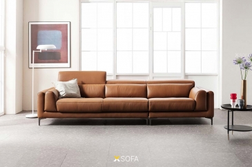 Ghế sofa văng Caldi V55 dài 2,5m tựa đầu gật gù