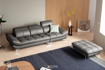 Ghế sofa văng LENA V38 dài 2,6m tựa đầu gật gù