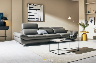 Ghế sofa văng Leo V54 dài 2,7m tựa đầu gật gù