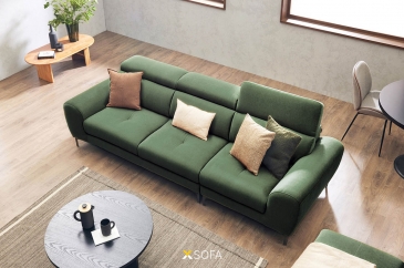 Ghế sofa văng LUCA V30 dài 2,6m, tựa đầu gật gù