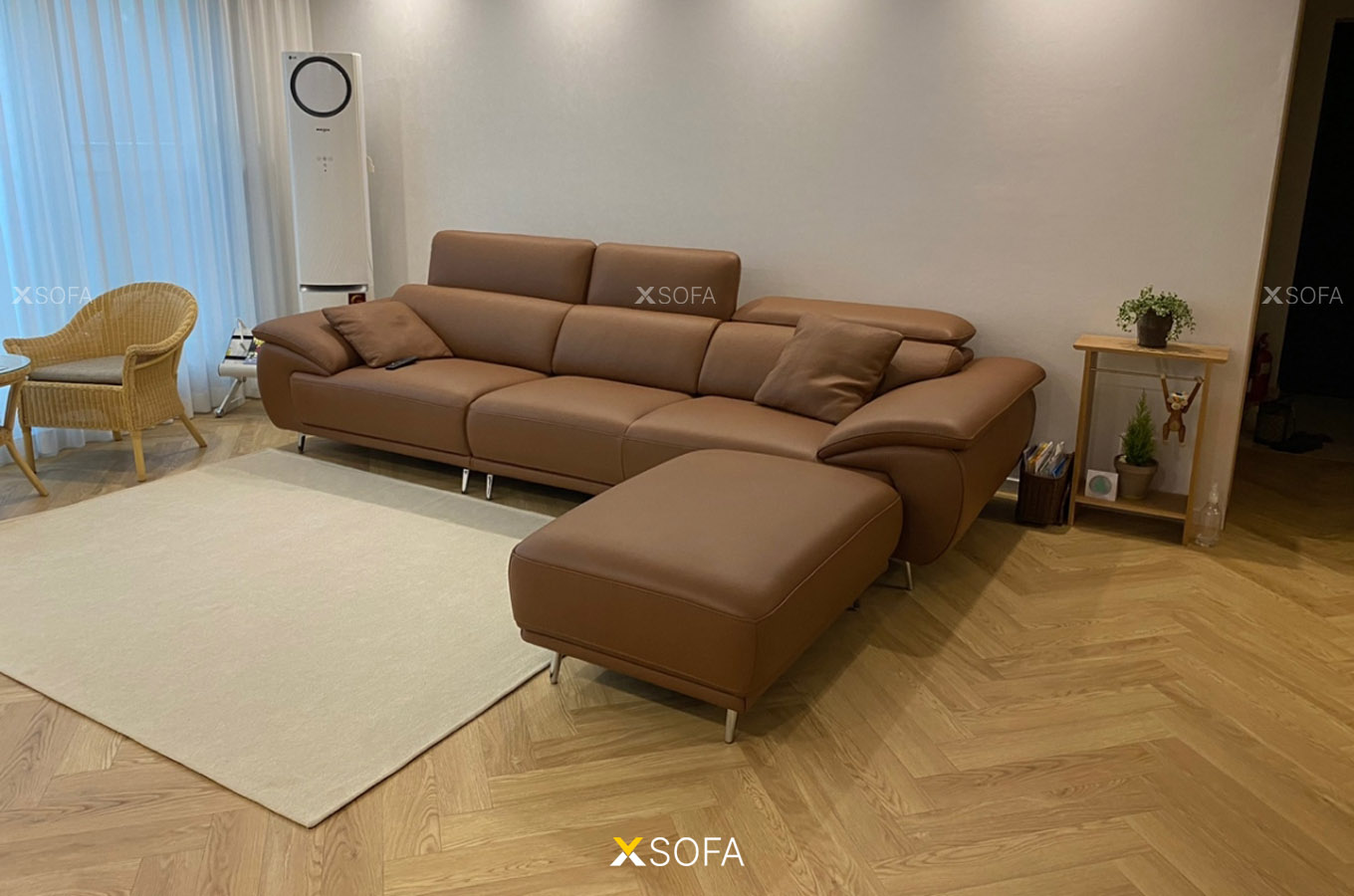 bộ sofa Uni v25 gồm ghế văng và ghế đôn