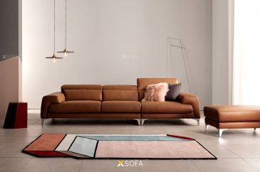 Ghế sofa văng Uni V31 dài 2,5m tựa đầu gật gù