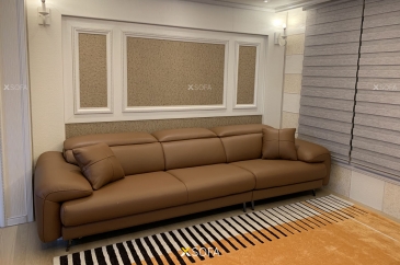 Ghế sofa văng Uni V40 dài 2,5m tựa đầu gật gù