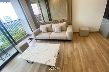 Sofa văng bọc nỉ về nhà anh Mạnh ở chung cư Ecopark