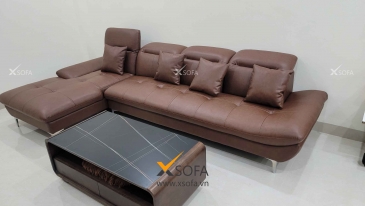 Ảnh thực tế bộ sofa góc G17 được bàn giao đến nhà chị Thu ở Bạch Đằng, Hoàn Kiếm, HN